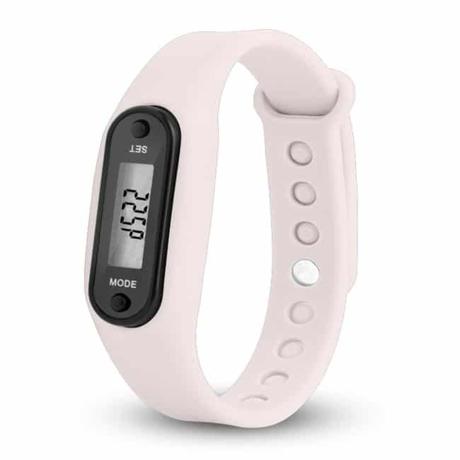 Aktivitetsarmband fitnessarmband för en aktiv livsstil (vit)