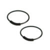 2-pack Svart Fake Piercing Öron Läpp Näsring Septum Läppring
