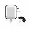 Svart airpods 1/2 väska fodral stötsäkert skyddsfodral