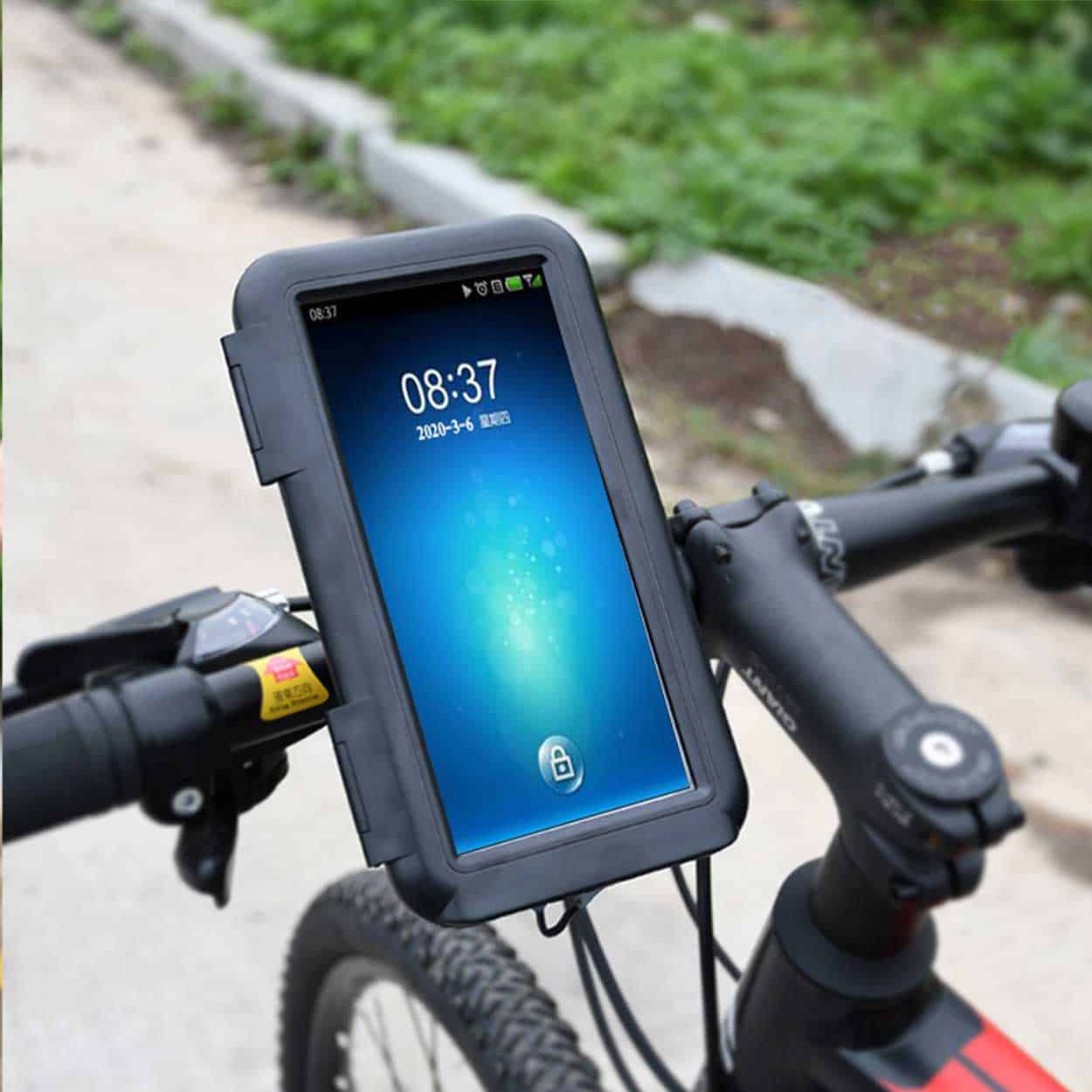 Mobilhållare cykel - vattentät cykelväska mobil 4,7-6,5"
