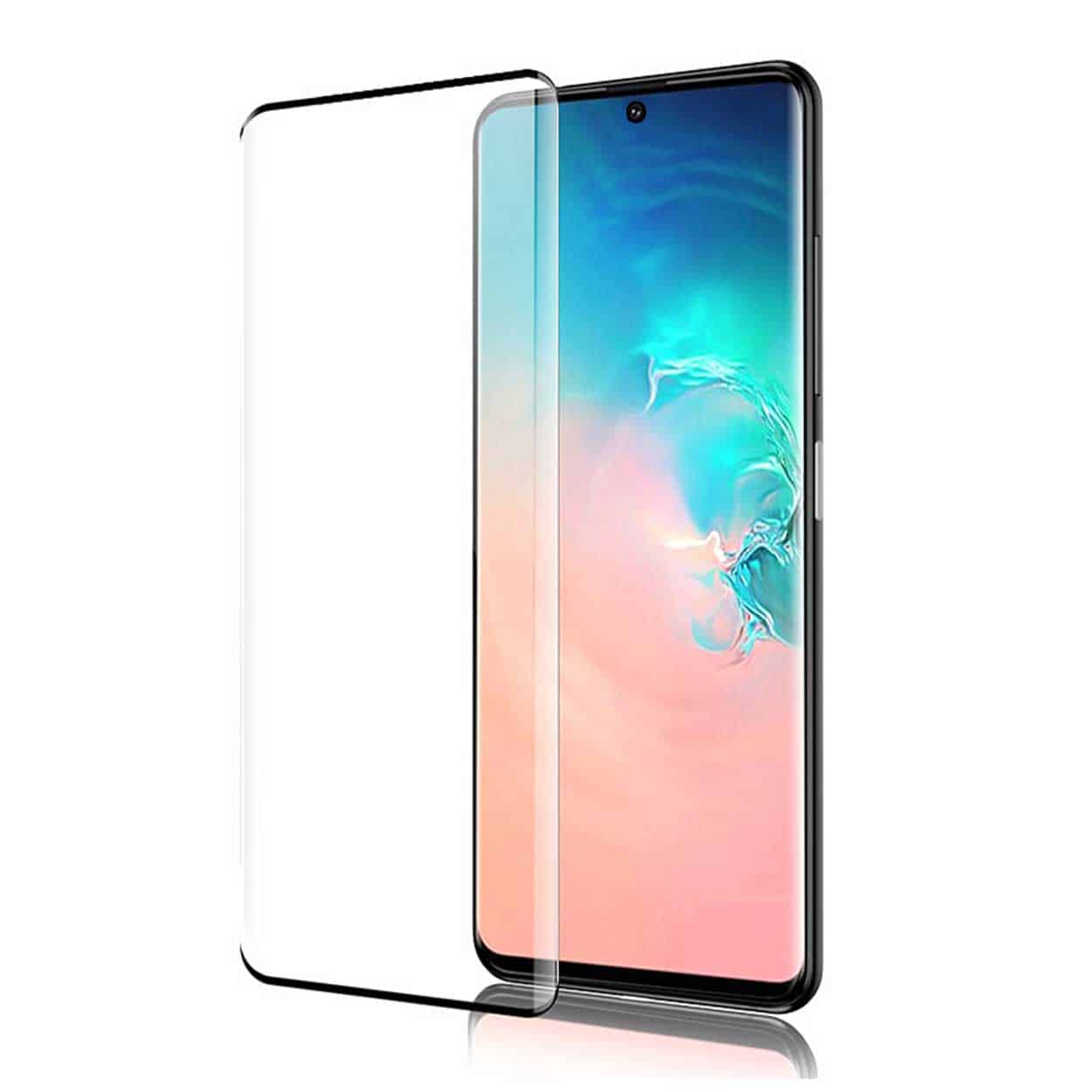Galaxy s21 fe härdat glas hd skärmskydd kolfiber