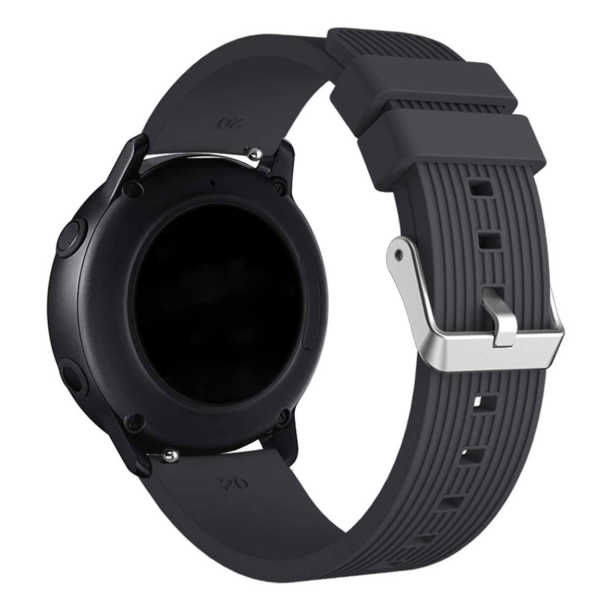 Galaxy watch armband 20mm 4/5 40/42/44/45mm svart