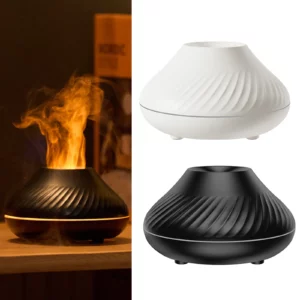 Aroma Diffuser Luftfuktare Med Flammande Sken