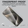 2-pack iphone 15 pro max heltäckande skärmskydd hd härdat glas