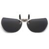 Flip-up clip-on solglasögon metall lila