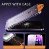 Easy install iphone 14 plus privacy skärmskydd hd härdat glas