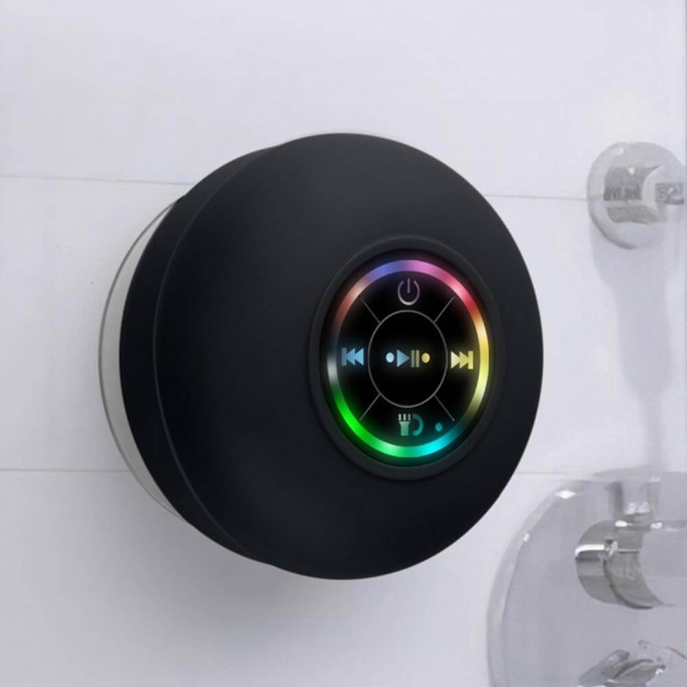Vattentät duschhögtalare med rgb led - bluetooth högtalare med sugkopp - bild 7