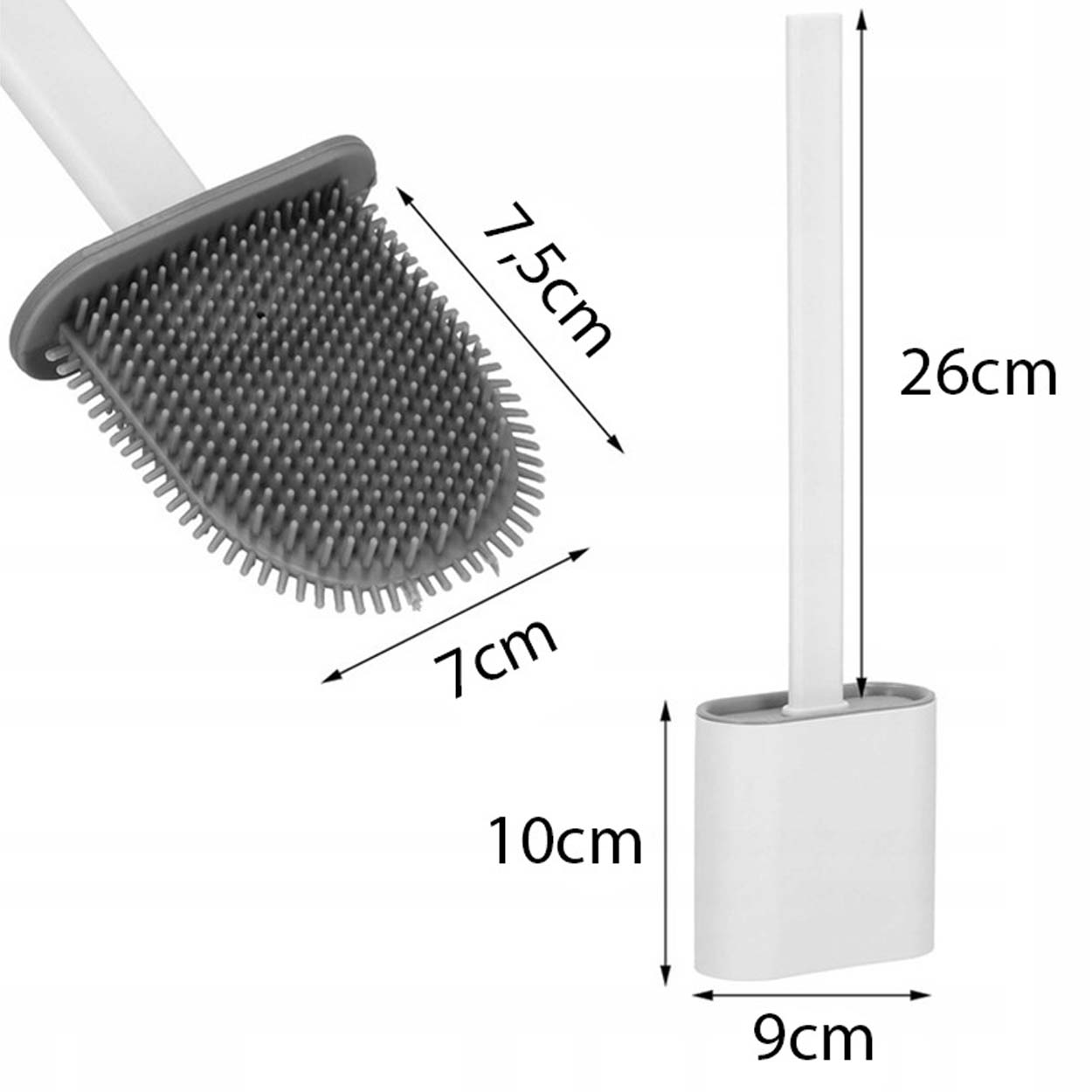 Toalettborste i silikon | hygienisk och antibakteriell - bild 9