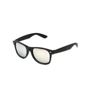 Svarta Wayfarer Solglasögon Spegelglas