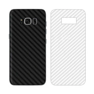 Galaxy s8 plus kolfiber vinyl skin wrap baksida