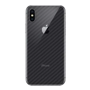 Iphone x kolfiber vinyl skin wrap baksida