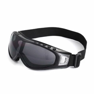 Svarta Skidglasögon Spegelglas Regnbåge Goggles Mc Mx Uv-skydd