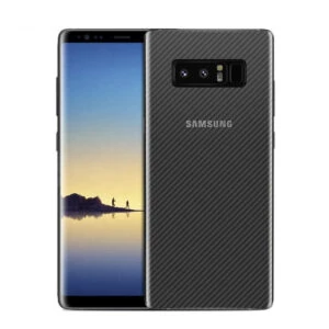 Galaxy note 8 kolfiber vinyl skin wrap baksida