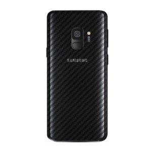 Galaxy s9 kolfiber vinyl skin wrap baksida
