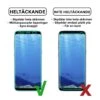 Heltäckande galaxy s9 skärmskydd nanoedge skyddsplast