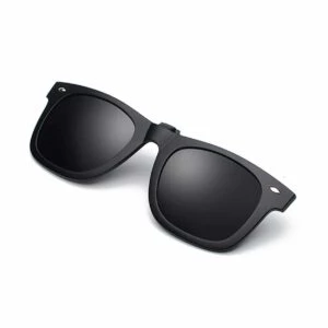 Clip-on Solglasögon Wayfarer Svart Fäst På Befintliga Glasögon