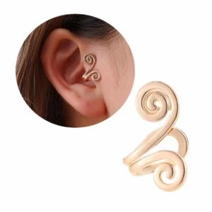 Fake Helix Tragus Piercing Öron Örhänge Ear Cuff Utan Hål Guld
