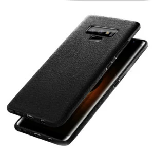 Samsung galaxy note 8 mobilskal svart läder skinn