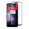 Oneplus 6 heltäckande hd skärmskydd kolfiber härdat glas