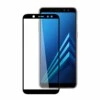 Galaxy a6 heltäckande hd skärmskydd kolfiber härdat glas
