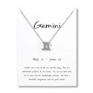 Gåvohalsband stjärntecken tvillingarna gemini halsband