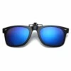 Clip-on Wayfarer Solglasögon Blå - Fäst På Befintliga Glasögon!