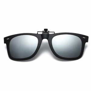 Clip-on wayfarer solglasögon spegelglas för befintliga glasögon