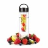 Svart Bpa-fri Vattenflaska I Tritan Fruit Infuser Smaksättning