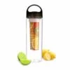 Svart bpa-fri vattenflaska i tritan fruit infuser smaksättning