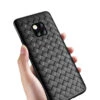Huawei mate 20 pro mobilskal flätat svart läder skinn