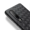 Huawei p30 pro mobilskal flätat svart läder skinn