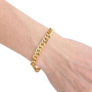 Tjock Kedja I Guld Herrarmband Länk Armband