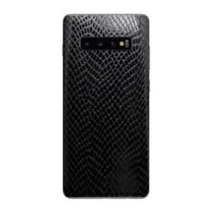 Galaxy s10e skinn läder vinyl skin dekal skyddsfilm ormskinn