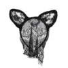 Svarta ögonmask ansiktsmask i spets lace maskerad mask bunny