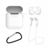 Airpods 1/2 4-i-1 Fodral Halsrem Earhooks Vit