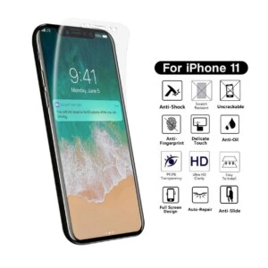 Heltäckande Iphone 11 Skärmskydd Nanoedge Skyddsplast