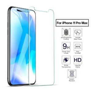 Iphone 11 pro max hd skärmskydd härdat glas