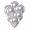 50-pack Ballonger Silver Metallic Fest Födelsedag 26cm