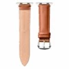 Apple watch 38/40 1/2/3/4/5/6/se ljusbrunt läderarmband skinn