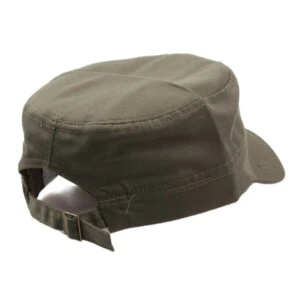 Grön Army Keps - Platt Armekeps Militärkeps