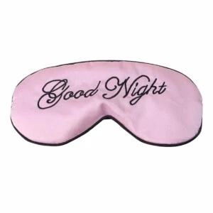 Mjuk Rosa Sovmask Ögonmask I Silke Flyg Resor Good Night