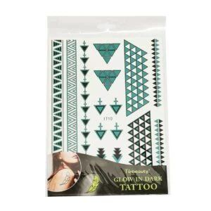 Självlysande temporära fejk tatueringar fake tattoo