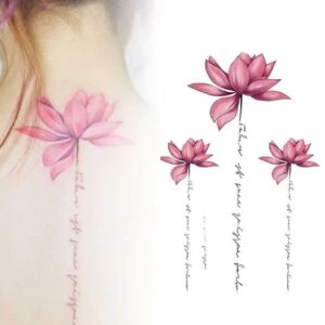 Temporära tatueringar blommor faketatueringar fejk fake tattoo