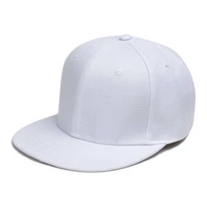 Vit keps snapback med spänne
