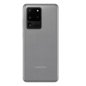 Galaxy s20 ultra kolfiber vinyl skin dekal skyddsfilm baksida