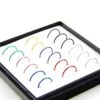 18-pack fake piercing öron läpp näsring septum läppring