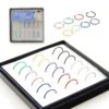 18-pack Fake Piercing Öron Läpp Näsring Septum Läppring