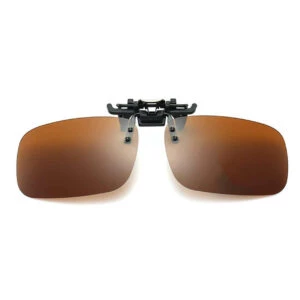 Clip-on solglasögon brunt glas 35x55mm