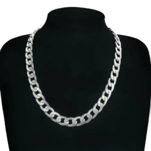 Silver kedjehalsband halsband kedja länk silver 11,5mm