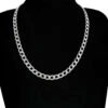 Silver kedjehalsband halsband kedja länk silver 7,5mm